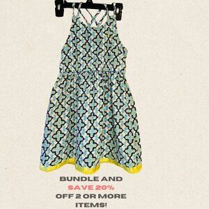🌼 Super Cute Nautica Girls Dress - Blue & Yellow Flowers, Size 6 🌼